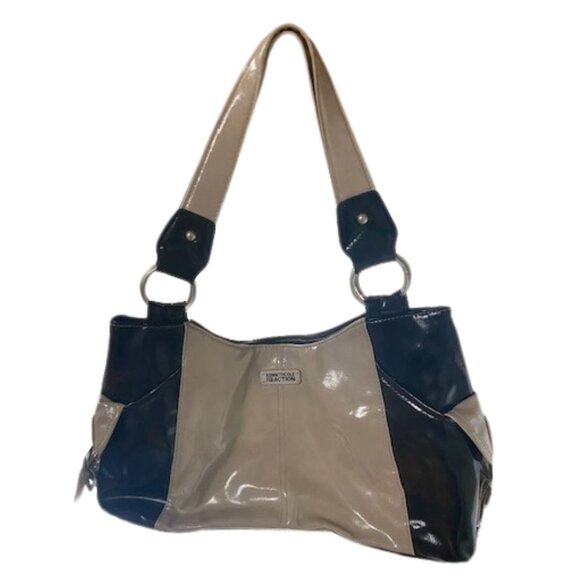 Kenneth Cole Reaction Black, Beige Shoulder Bag/Hand Bag - Excellent Condition - Picture 1 of 14